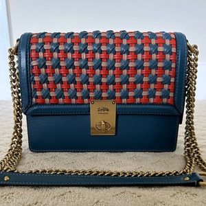 Coach Hutton Shoulder/Crossbody Bag with Weaving